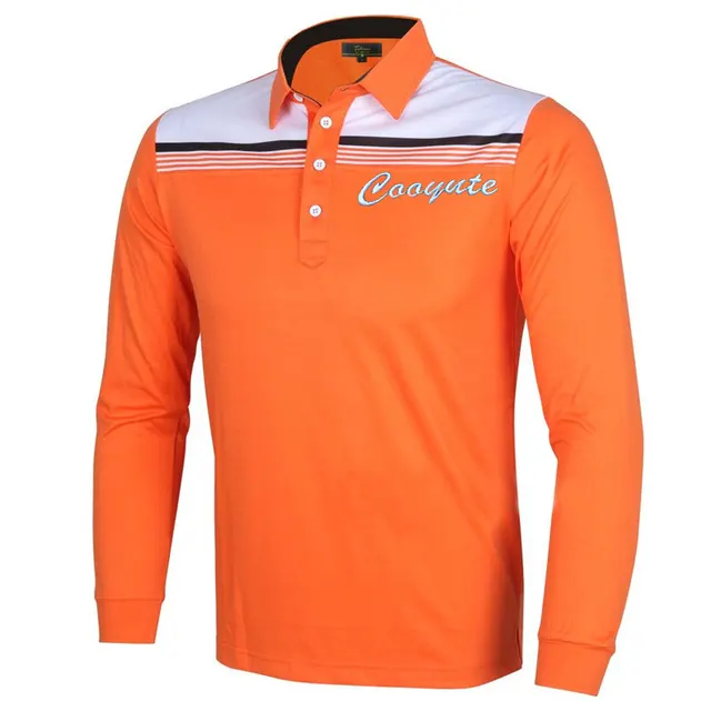 Clearance sale New mens Cooyute long sleeve Golf T shirt 4colors Golf