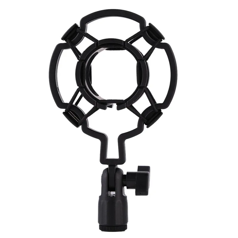 100pcs Professional Universal 3KG Bearable Load Mic Microphone Shock Mount Clip Holder Stand Radio Sound Recording Bracket Black |