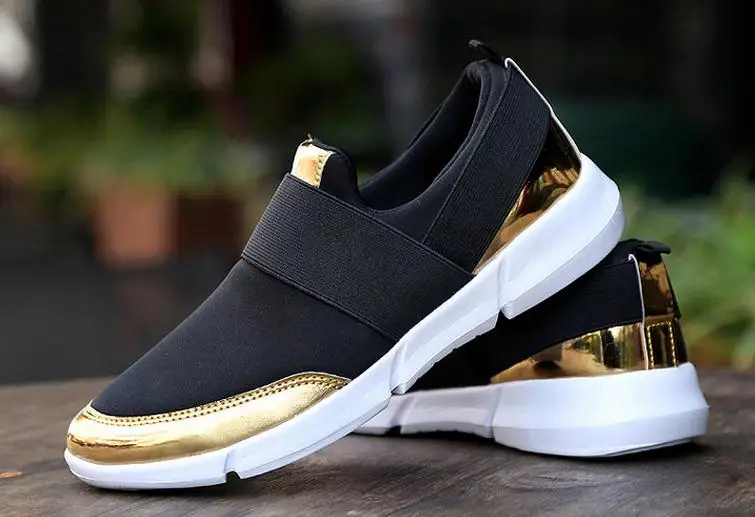 2017 Spring Women Causal Shoes Female Platform Shoes Slipony Women Krasovki Tenis Feminino Ladies Shoes Silver