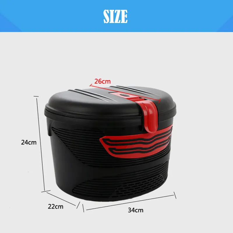 Xiaomi M365 Plastic Basket with Cloth Lining and Lock for Electric Scooter Installation on Front or