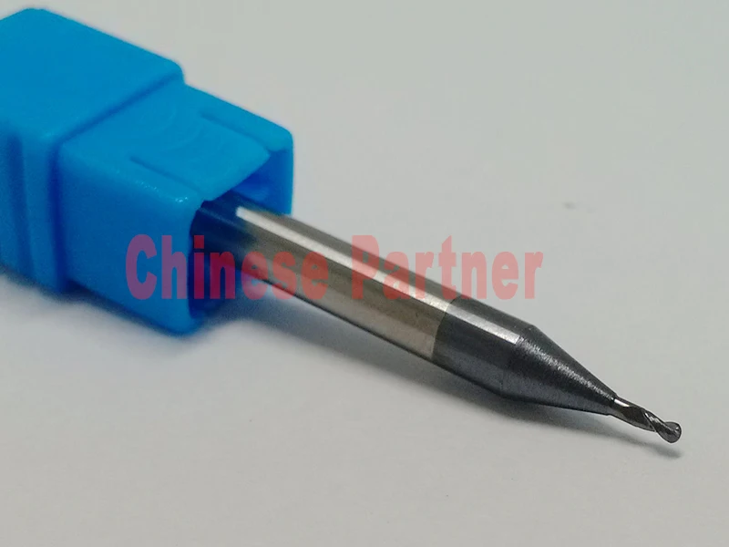 

Free shipping-5pcs radius=0.5mm hrc60 R0.5*2*D4*50 2 Flutes Ball nose end mill Spiral Bit Milling Tools CNC cutter Router bits