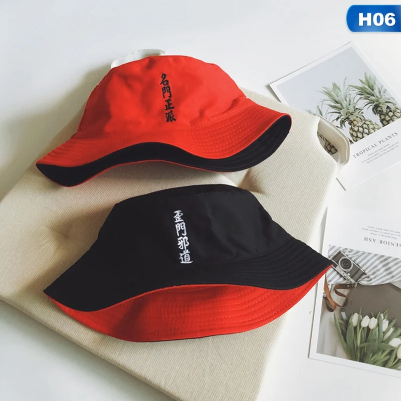 Унисекс Харадзюку двухсторонняя Рыбацкая шляпа ведро большой горшок шапочка для бассейна складной взрослый летний открытый солнцезащитный пара шляпа от солнца