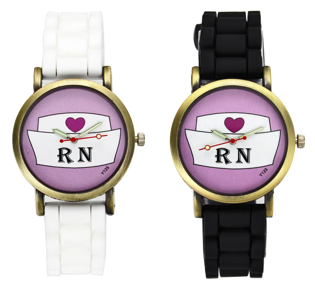 Doctor Nurse Cap Love Heart Fashion Watches Women Men RN Wear Nurses
