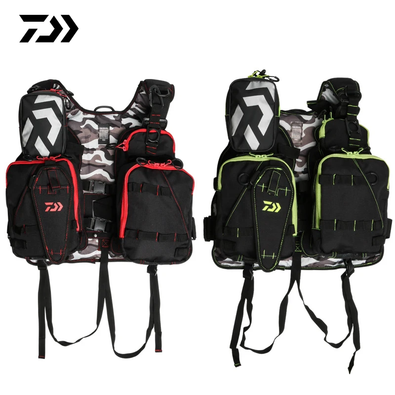 

Daiwa Jacket Fishing Life Vest Outdoor Utility Vests Multi-pocket Life Jacket Waterproof Reflective Safety Fishing Clothing 2019