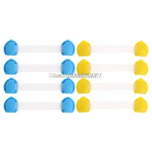 4 шт./лот, пластиковая защита для детей, детские замки, дверной замок для безопасности ребенка, товары для безопасности ребенка, 2 цвета, R08