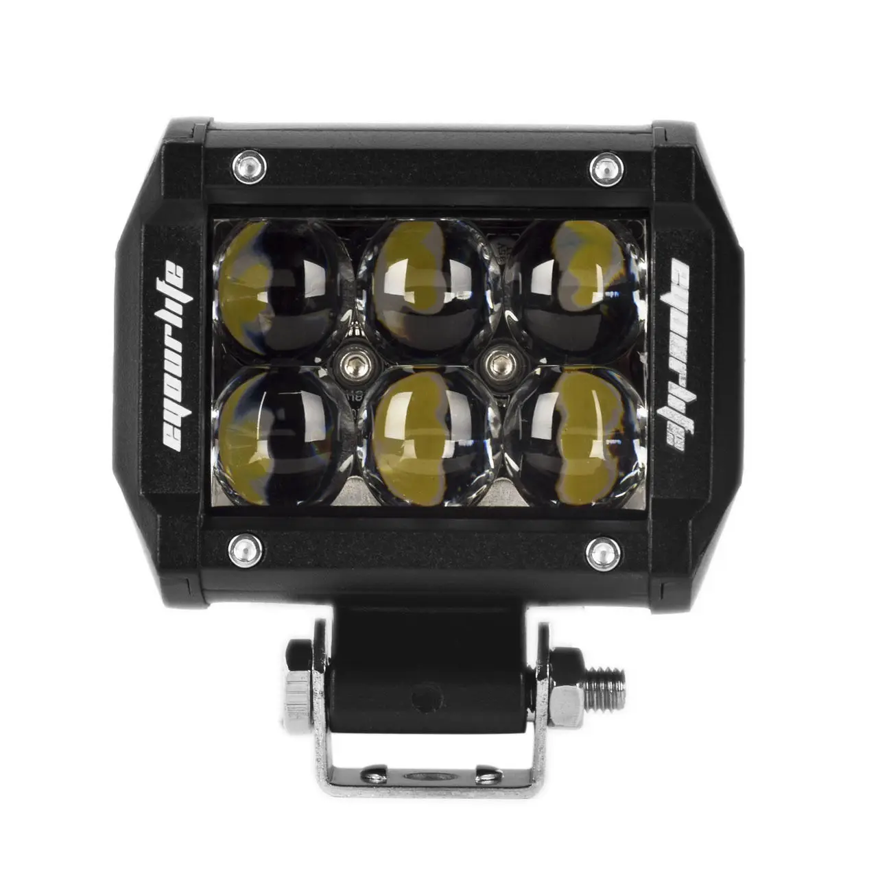 

Eyourlife 18W LED Work Light Fish Eye 4D Lens Flood Beam Off Road Work Light Bar Driving Headlight