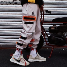 EFUNGAL, мужские шаровары с боковыми карманами,, хип-хоп стиль, повседневные мужские брюки для бега, модные повседневные уличные штаны