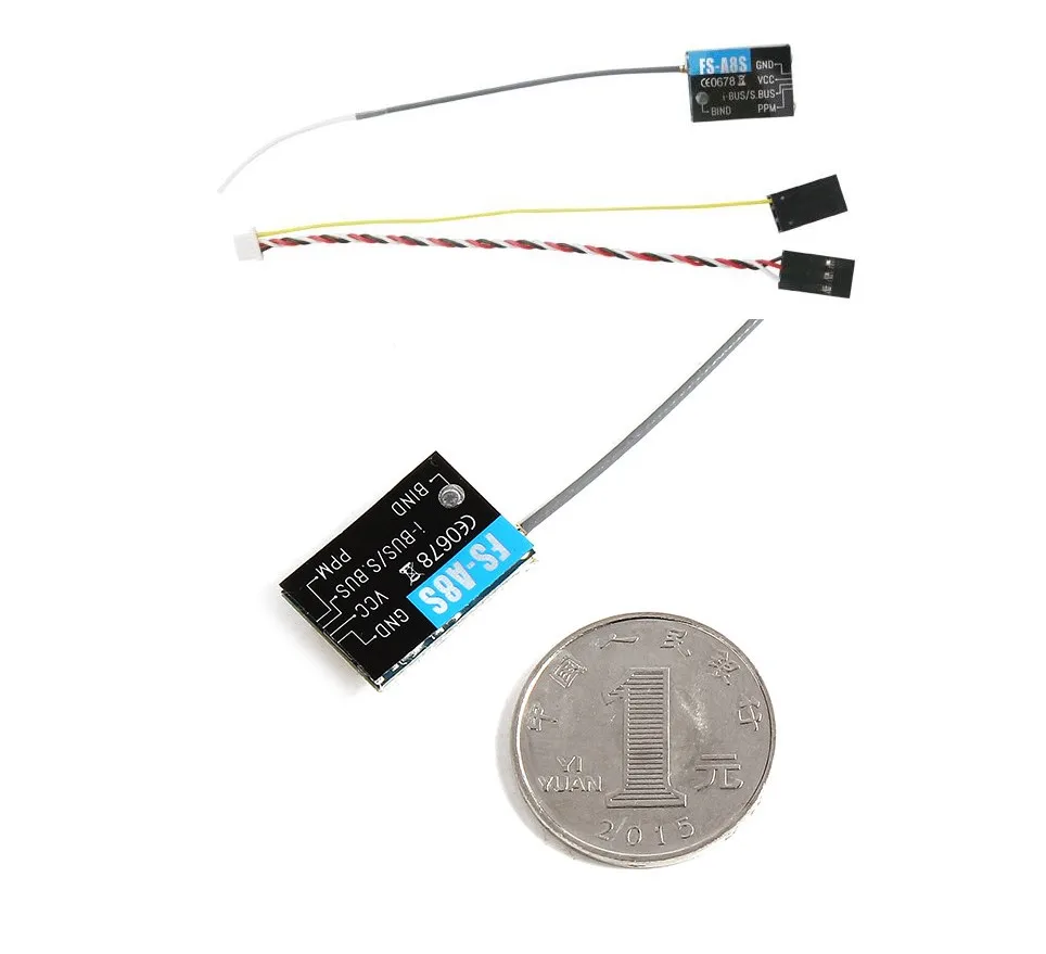 Мини приемник Flysky FS A8S 2 4G 8CH с PPM i BUS SBUS для радиоуправляемого квадрокоптера FPV