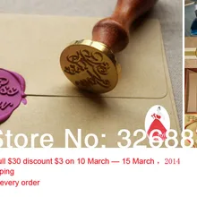 Только Винтаж уплотнения деревянные сургучом спасибо благословение слова для DIY Скрапбукинг/карты/Свадебные украшения Розничная