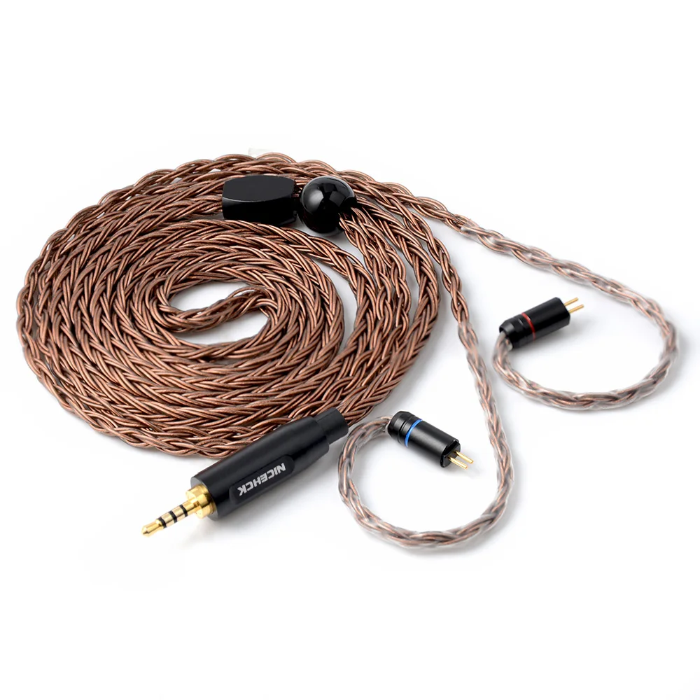 NICEHCK 16 сердечник высокой чистоты Медь кабель 3,5/2,5/4,4 мм MMCX/2Pin кабель для TFZ ZSX ZS10 C16 C12 V90 NICEHCK NX7 Pro/F3/M6/DB3