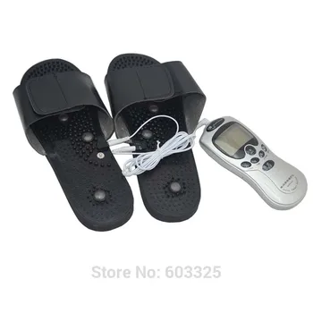 

Body Health Care Tens Acupuncture Digital Therapy Machine Device Electronic Pulse Massage + Foot Slipper Massager massagem