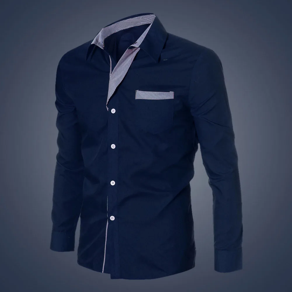 Fashsiualy, Новое поступление, модная мужская рубашка, роскошная, с длинным рукавом, повседневная, приталенная, стильная одежда, рубашки, camiseta hombre#32