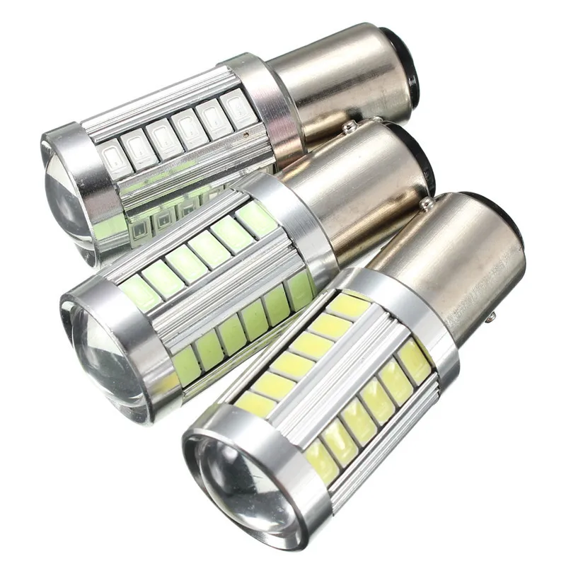 

1PCS 1157 BAY15D 5630 Car Brake Turn Signal Rear Light Bulb light 12V Ice Blue White Car Singal Lamp Brake Lights 33 LED