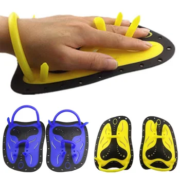 

Unisex Training Swimming Paddles Adjustable Silicone Hand Webbed Swimming Gloves Padel Fins Flippers For Adults fit your hands