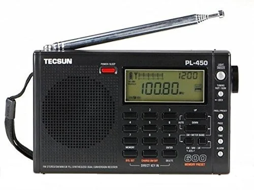 Free shipping Tecsun pl-450 portable fm LW MW SW radio Full Band shortwave Dual Conversion receiver tecsun | Электроника