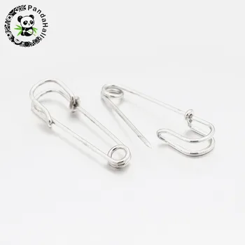 

50PCS Platinum Color Kilt Needles Iron Safety Pins for Brooch Making DIY Jewelry