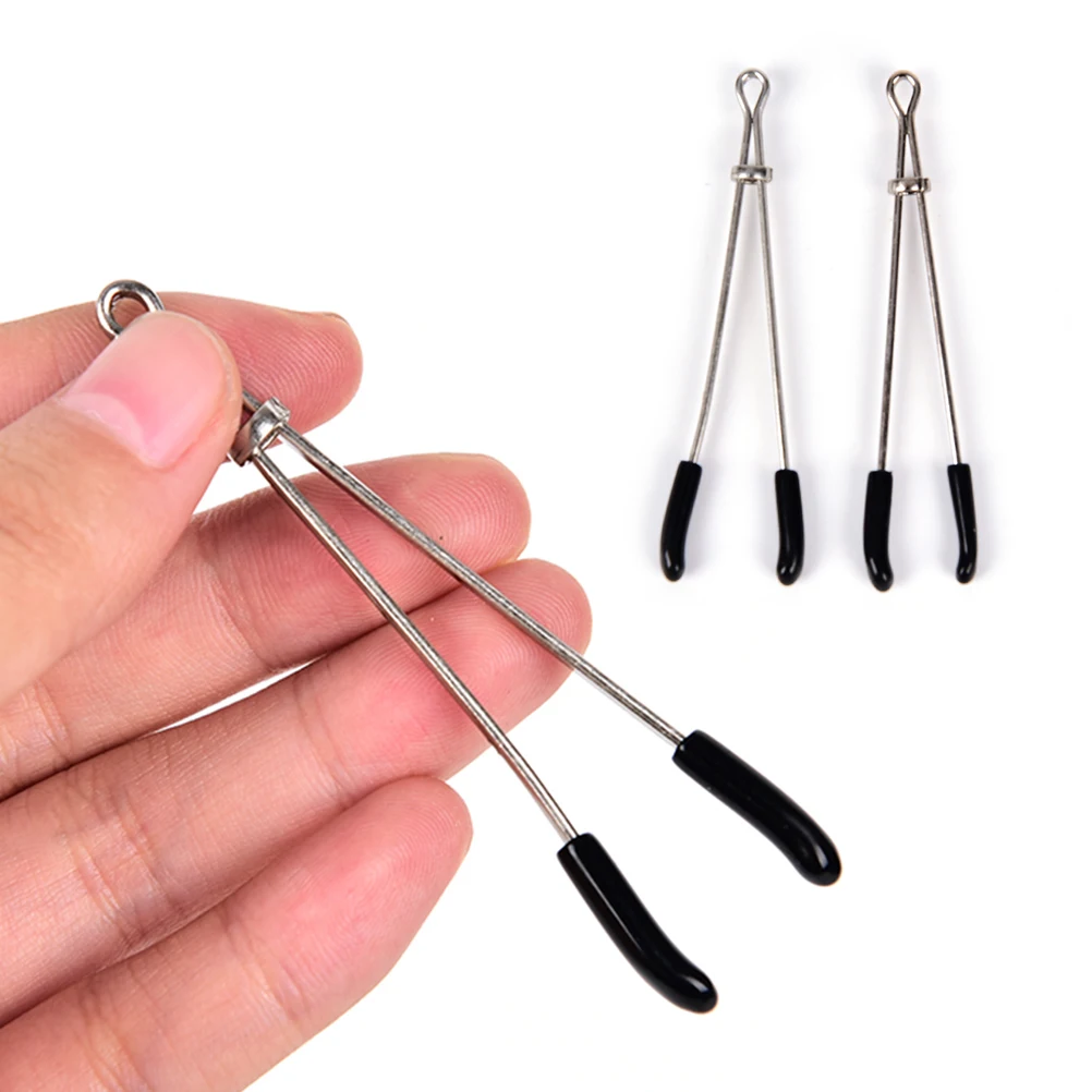 

2PCS Female Clamps Brease Nipple Steel Labia Labium Clitoris Ear Clips Erotic Product Party DIY Decoration Wholesale