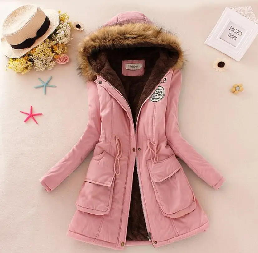 

2018 New Long Parkas Female Womens Winter Jacket Coat Thick Cotton Warm Jacket Womens Outwear Parkas Plus Size Fur Coat