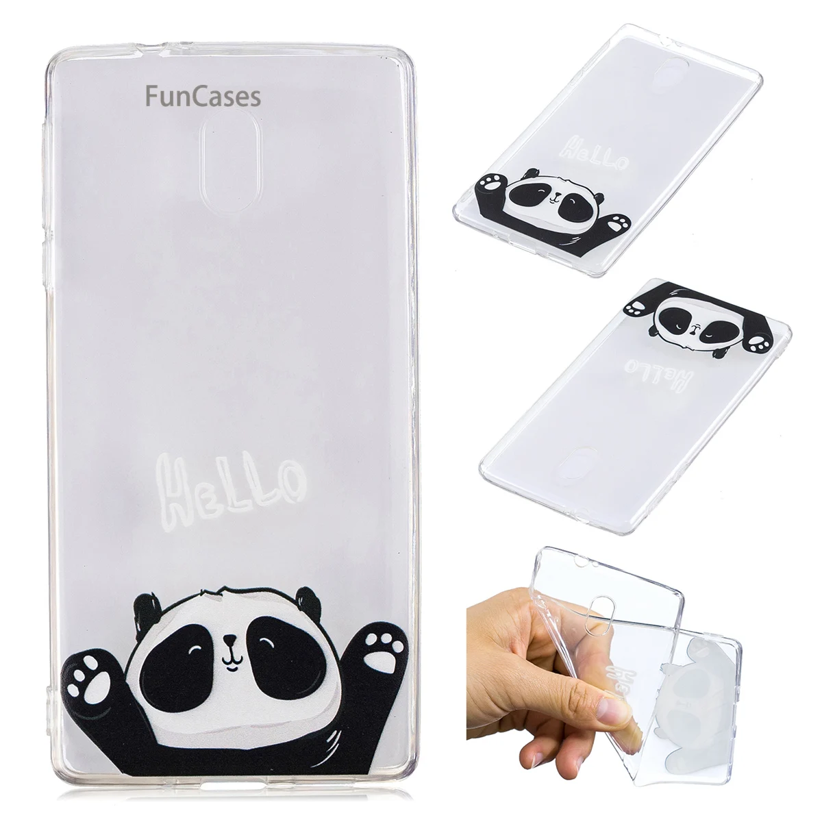 Panda On Tree Cover sFor Hoesje Nokia 3 Soft Silicone Back Cover Cover Animal Phone Accessory For Nokia 3 Telefonen Estojo Mobil