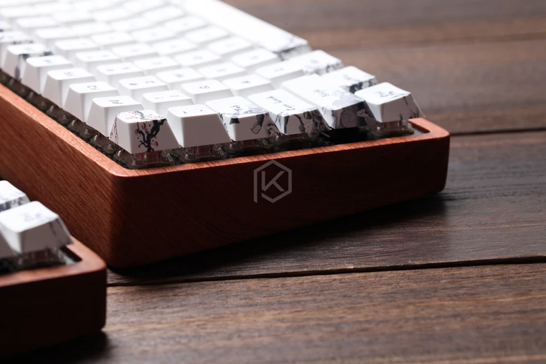  gk64 gk84 Mechanical keyboard 64 key 84 key dye sub keycaps wooden custom light rgb cherry profile 