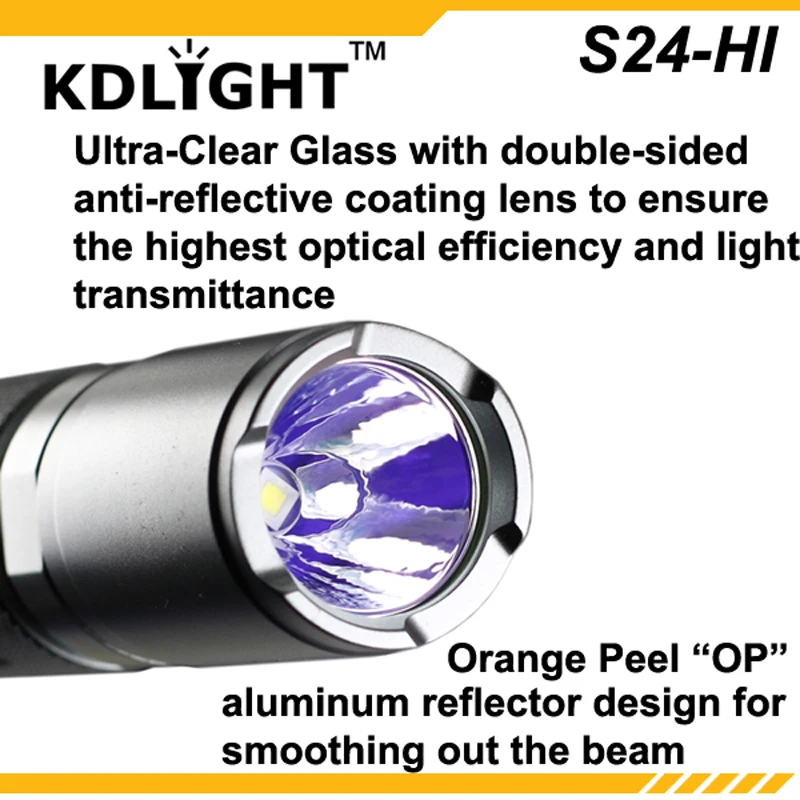 Новый KDLITKER S24 HI Cree XP L V3 белый 6500K/нейтральный 4500K/теплый 3000K 1100 люмен 3 режимный