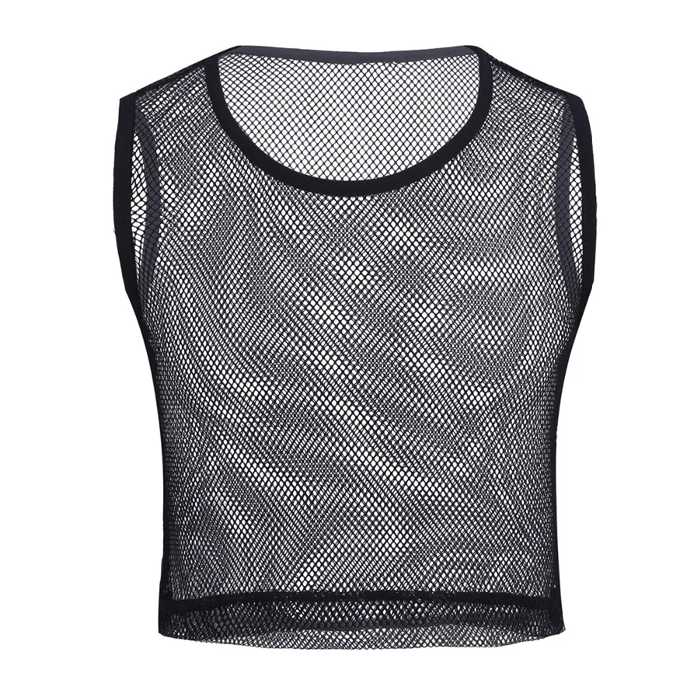 

YiZYiF Men See-through Mesh Fitness Tshirt Fishnet Muscle Tops Sleeveless T-Shirt Vest S-L