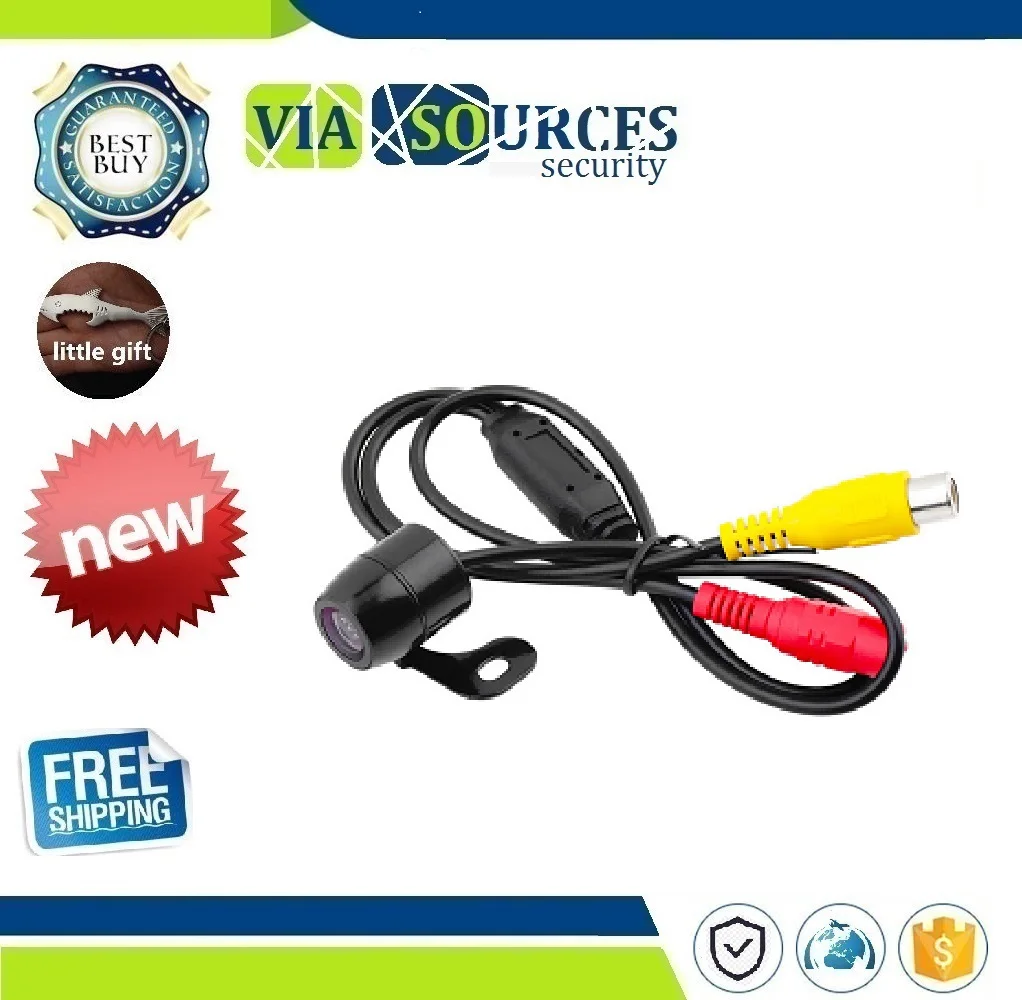

160 Degree Wide Angle CCTV Analog Camera Waterproof Mirror Car Rear View Parking Security Camera