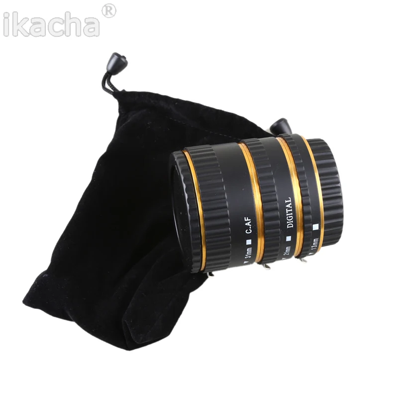 Metal Mount Auto Focus AF Macro Extension Tube Ring (3)
