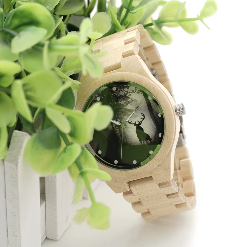 BOBO BIRD Game of Thrones Design Mens Watches Top Brand Luxury Wooden Watches Maple Wood Band Quartz Watch