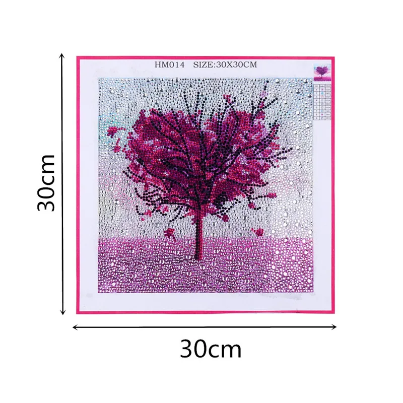 Стразы в форме сердца, деревья, алмазная картина в специальной форме, сделай сам, 5D, полная круглая дрель, вышивка крестиком, домашний декор, алмазная вышивка