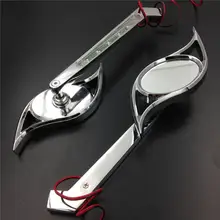 For Motorcycle Honda CBR600RR CHROME Motorcycle LED Turn signal Hurricane style mirrors