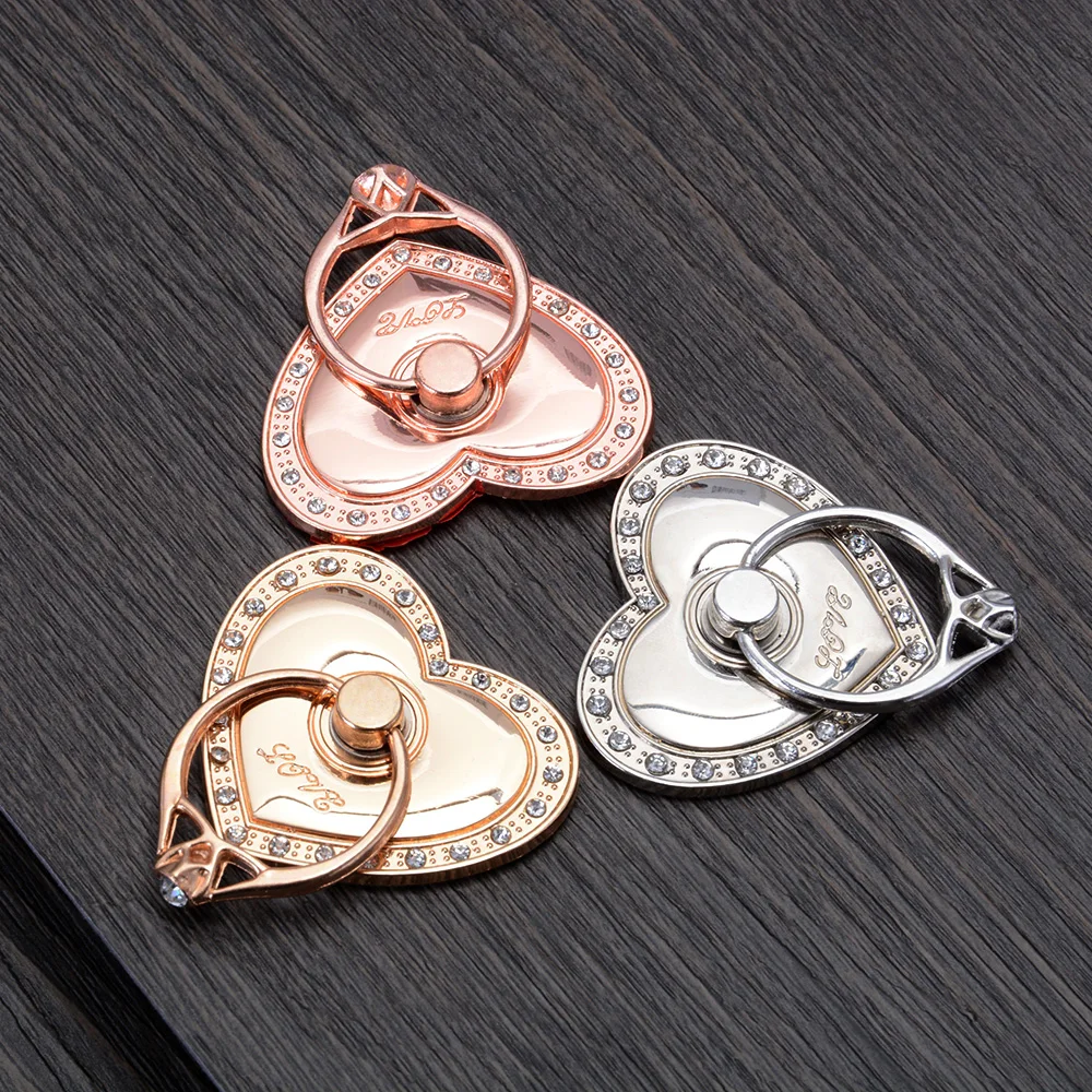 360 Degree Finger Ring Heart Diamond Ring Cute Mobile Phone Smartphone Stand Holder For iPhone 7 Samsung HUAWEI Car Mount Grip 360 Degree Finger Ring Heart Diamond Ring Cute Mobile Phone Smartphone Stand Holder For iPhone 7 Samsung HUAWEI Car Mount Grip