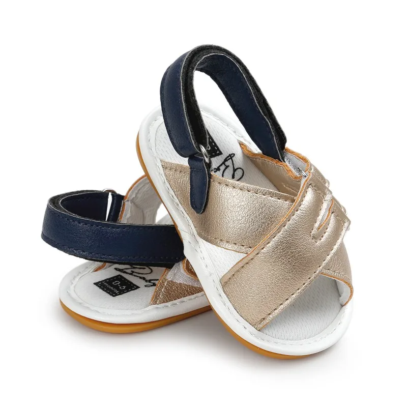 Newborn Baby Boy Sandal Shoes Infant Toddler Buckle Sandal Cross Beach
