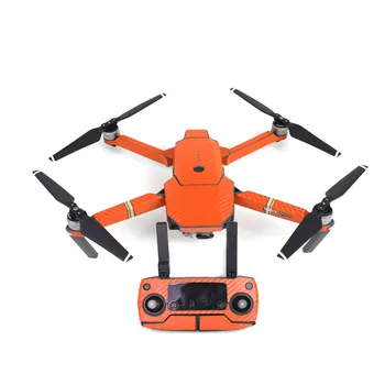 

Waterproof Carbon Graphic Camera Drone Decals for DJI Mavic PRO Drone Body/ Remote Controller/ Battery/ Arm - Orange