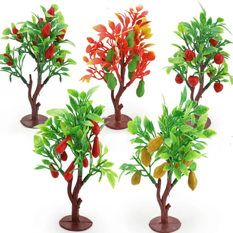 

2017 1pcs Bamboo Leaf Plants Plastic Simulation Fruit Tree Branches Leaves Decoration Removable Sand Table Model Free Shopping