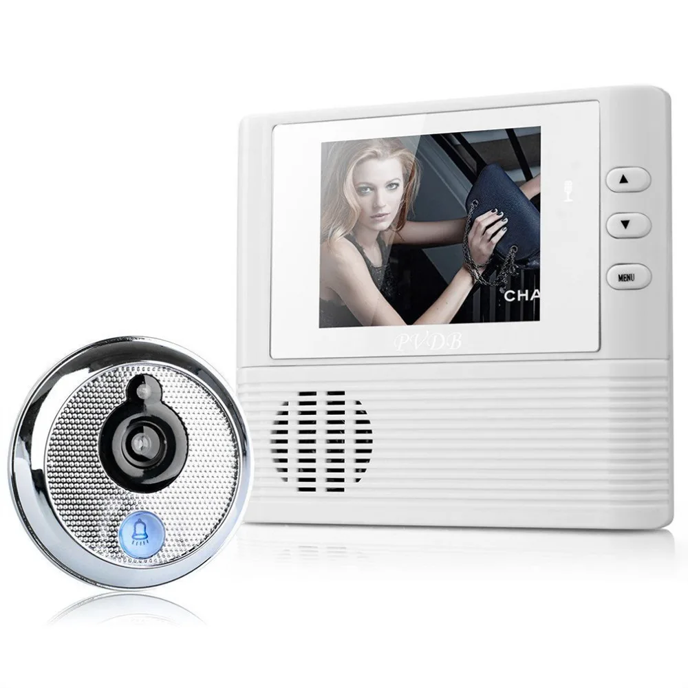 

1pc Digital Door Peephole Video Doorbell 0.3M Night Vision Video Record Home Security Brand New