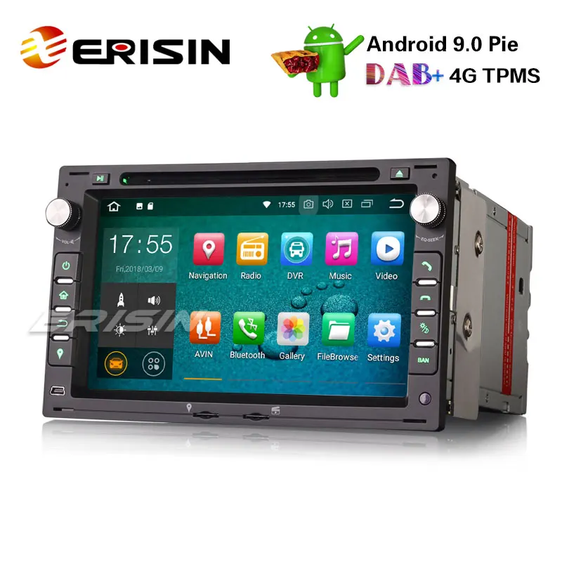 Excellent Erisin ES4886V 7" Android 9.0 Autoradio DAB+ GPS RDS 4G for VW Passat T5 Polo Golf Seat Peugeot 307 2 Excellent Erisin ES4886V 7" Android 9.0 Autoradio DAB+ GPS RDS 4G for VW Passat T5 Polo Golf Seat Peugeot 307 2