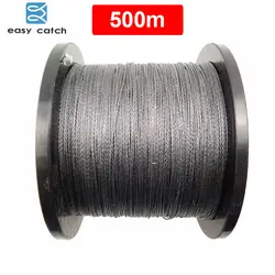 Легкая ловм ля 100% м 546 ярдов 500 PE плетеная леска Серый 4 нити оплетка Multifilament супер сильные лески 10LB-45LB