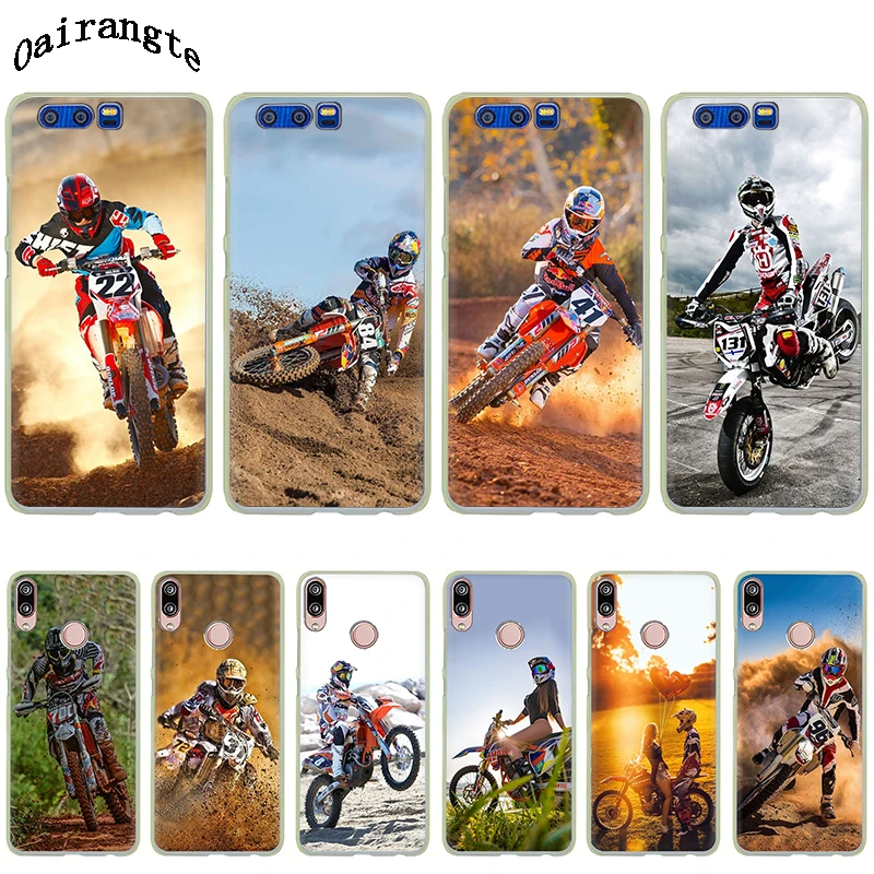 

Motocross Hard phone Cover case for Huawei P8 P9 P10 P20 P30 Lite Pro Mini P Smart
