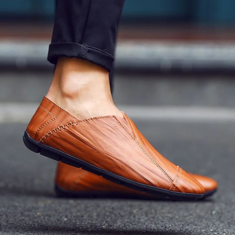 

Spring And Autumn New Casual 2019 Fashion Trend Peas Shoes Men's Breathable Soft And Comfortable Wild Flat Shoes