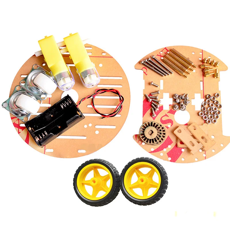 

Avoidance tracking Motor Smart Robot Car Chassis Kit Speed Encoder Battery Box Double-layer For Arduino kit