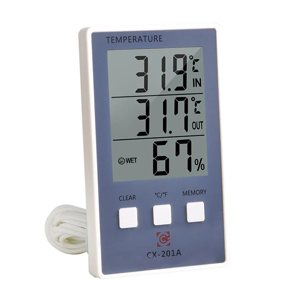 

Meterk LCD Digital Indoor/Outdoor Thermometer Hygrometer Temperature Humidity Measurement °C/°F Max Min Value Display