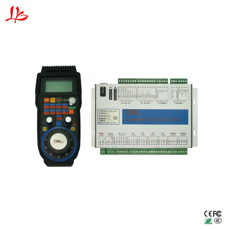 

4axis Mach3 Motion control card MK4 +USB Handwheel WHB04B-4 for DIY cnc milling machine kits