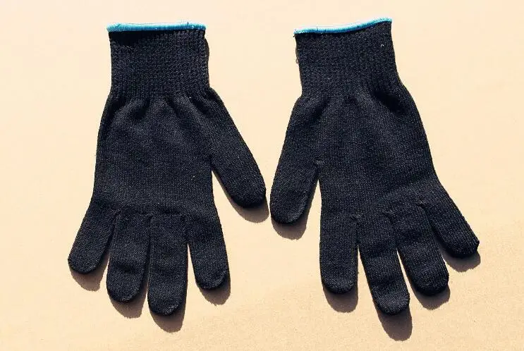 200 пар/лот термостойкие перчатки для завивки для укладки волос термостойкие для выпрямителя высококачественные рабочие перчатки
