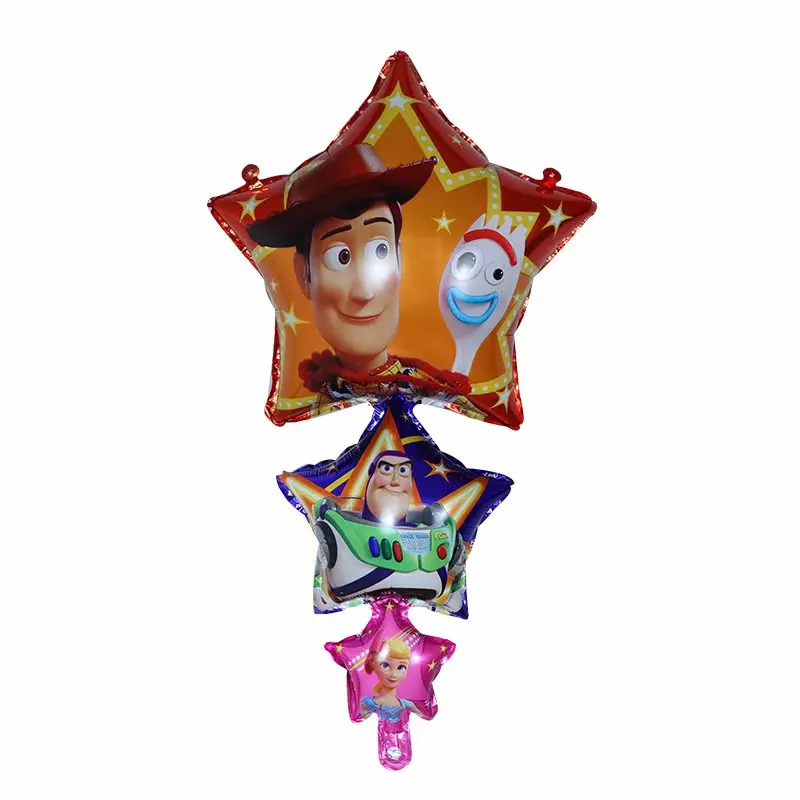 5pcs giant toy cartoon story ballon 18inch foil balloons woody Buzz Lightyear birthday party decorations kids party supplies toy - Color: 6