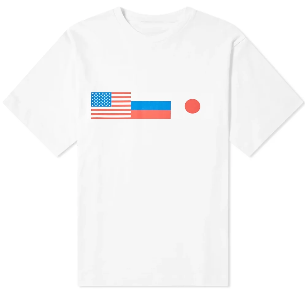 Мужская модная футболка GAAJ летняя с надписью USA/Россия/Япония BV459 # | одежда