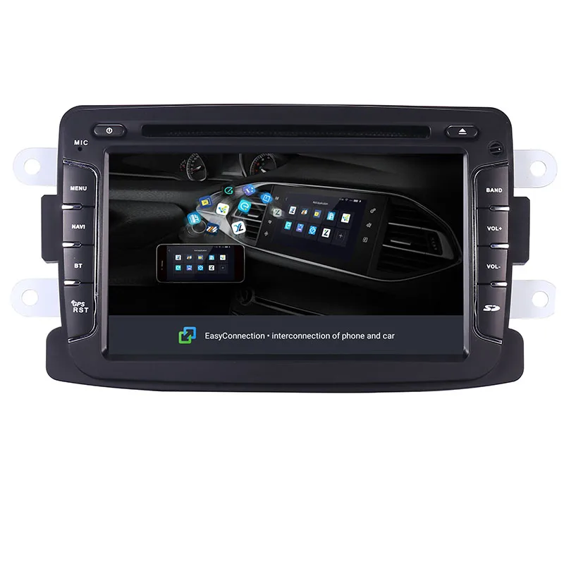 Best 7"android 8.1 car gps navigation For Renault Duster Dacia Sandero Capture Lada Xray 2 Logan 3G WIFI bsd radio stereo multimedia 1