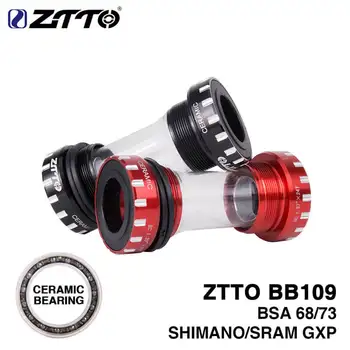

ZTTO BB109 BB68 BSA68 Bicycle Bottom Bracket MTB Bike Ceramics Bearing Bottom Brackets for Shimano 24mm SRAM 22mm GXP Crankset