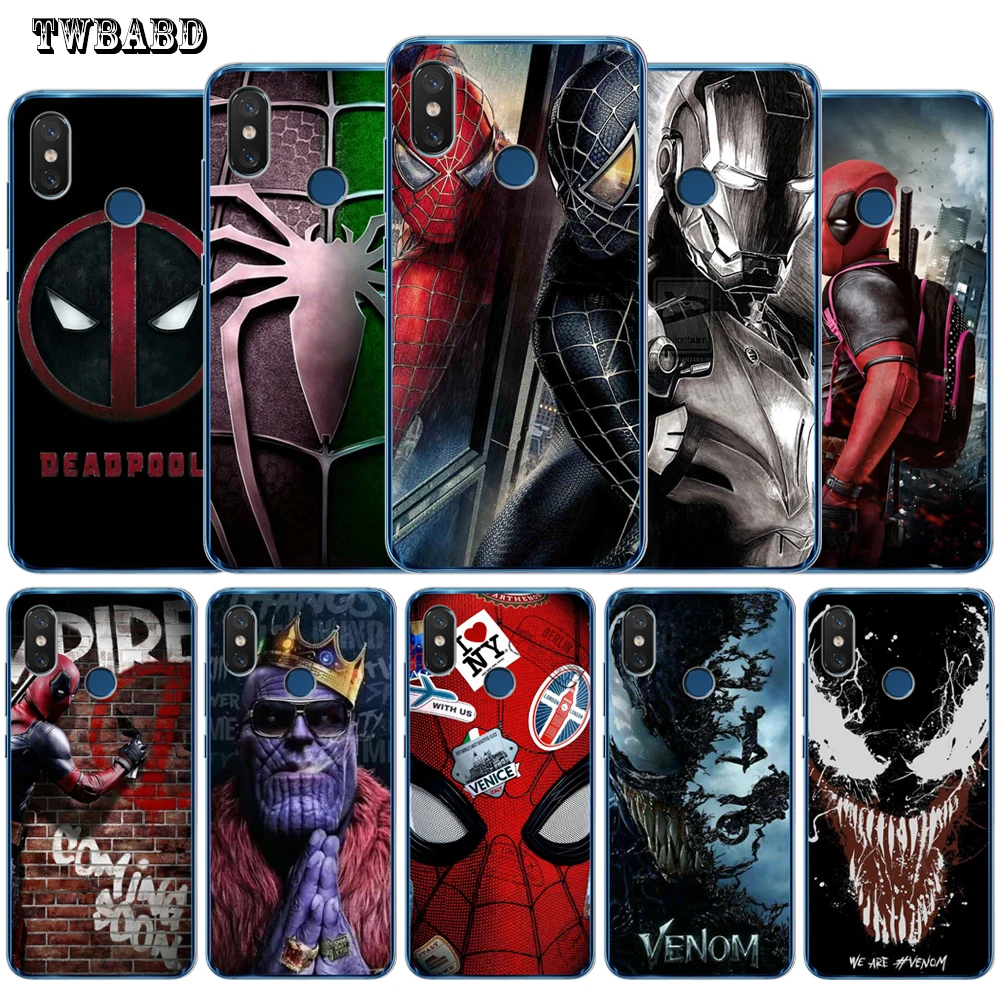 

Marvel iron Man Venom Deadpool Case For Xiaomi Redmi 4X 4A 5A 5 Plus Note 7 4X 5A 5 6 Pro 6 6A 6Pro Xiaomi 5X 6X 8 A2 Lite