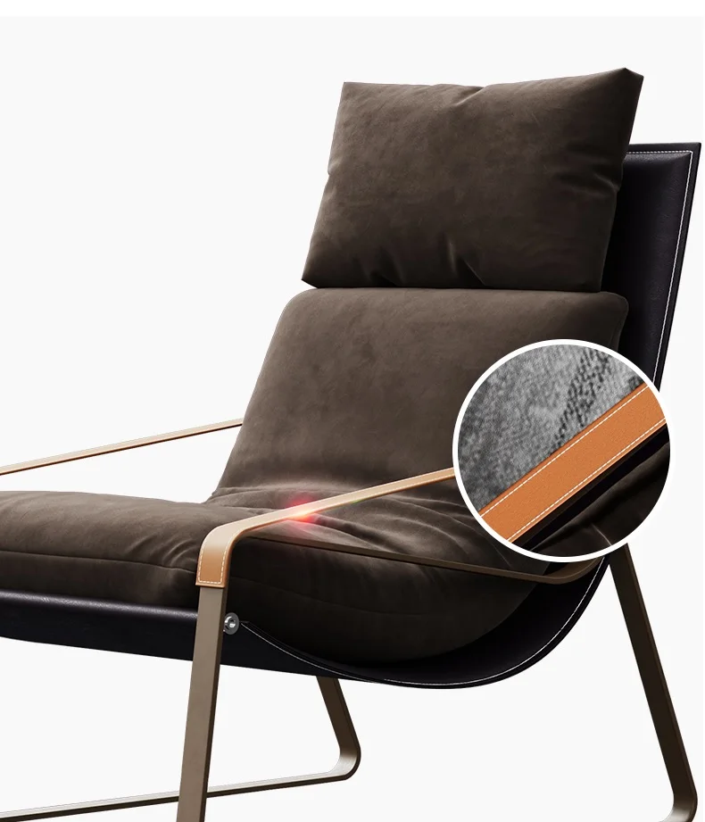 Кресло для отдыха с высокой спинкой/тканью или кожаной обивкой